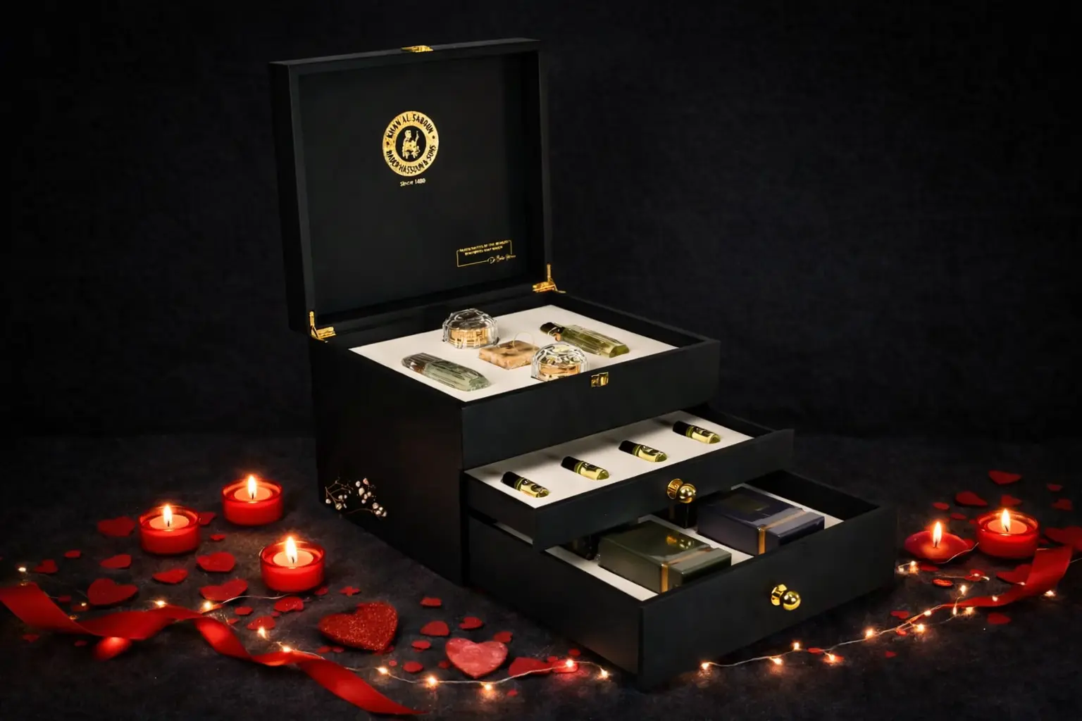 Black Luxurious Box – 3 Drawers