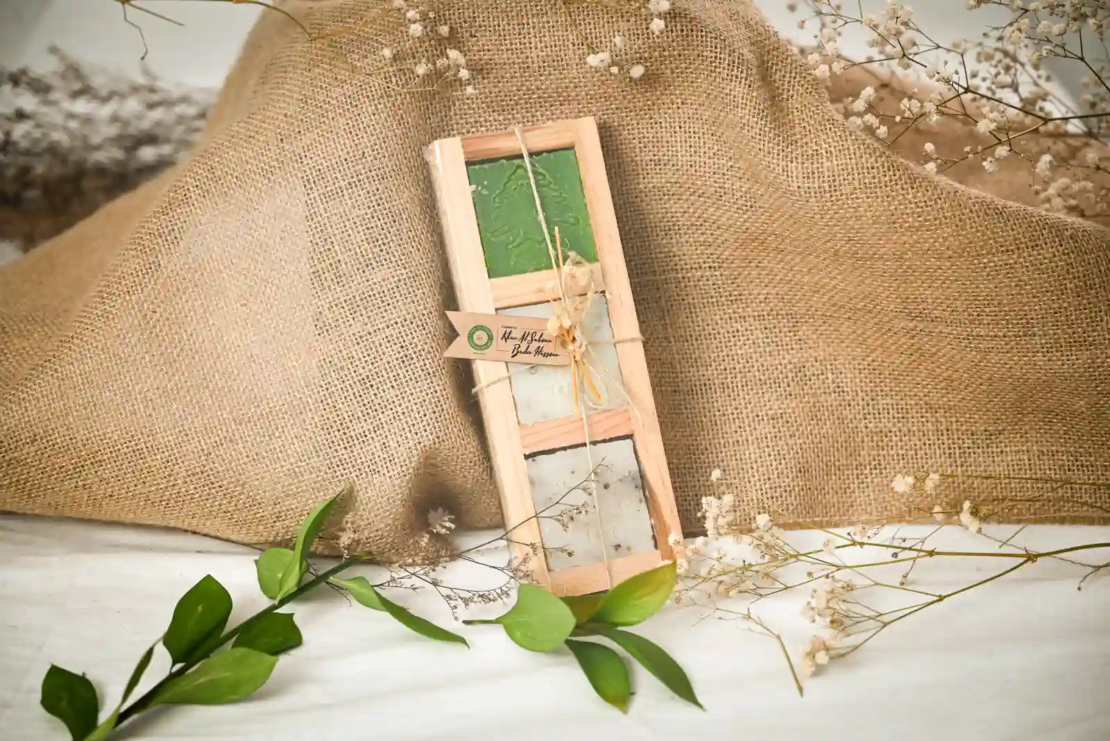 Wood Box – 3 Soaps